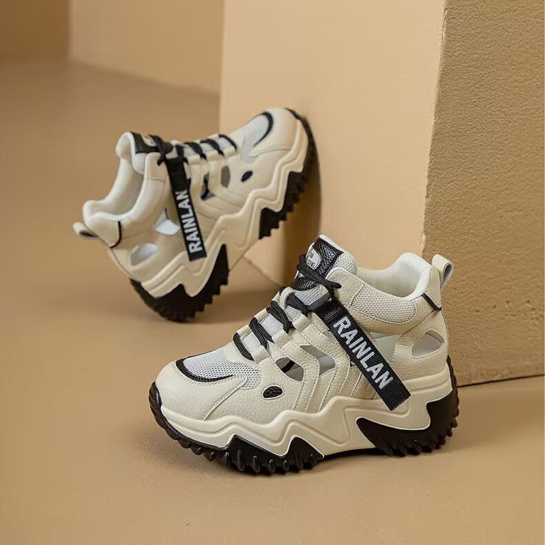 Women’s Sporty High-Top Sneakers with Durable Sole Mune Fashion