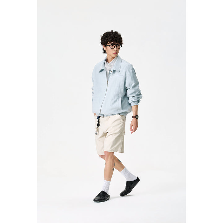 Unisex Oversize Denim Jacket with frayed edges and snap button placket Mune Fashion