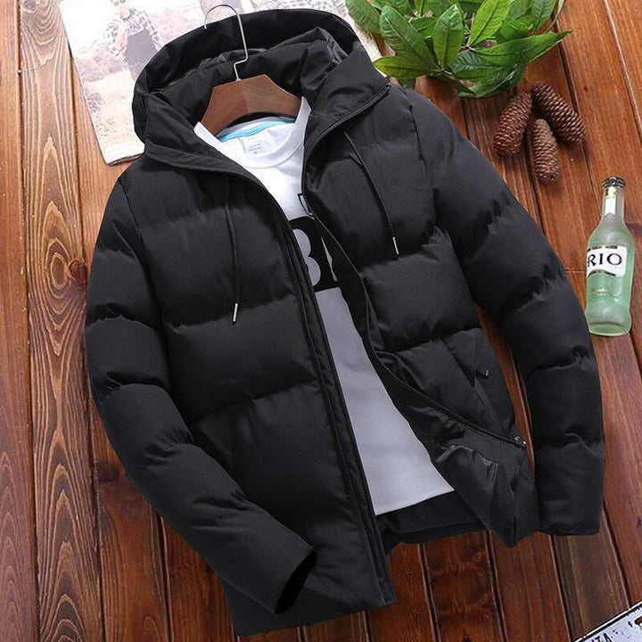 Men's nano quilted thermo quilted jacket with hood and windproof, water-repellent polyester shell Mune Fashion