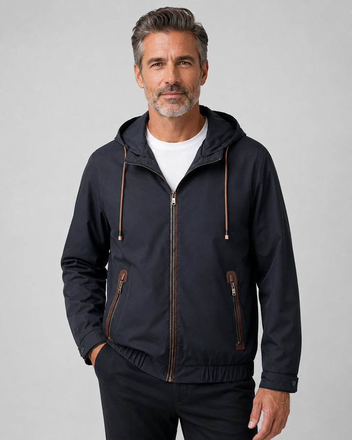 Men's Sporty Transitional Jacket with Hood Mune Fashion