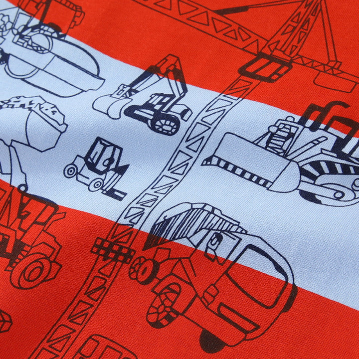 Boys T-shirt with colorful construction vehicle motif Mune Fashion