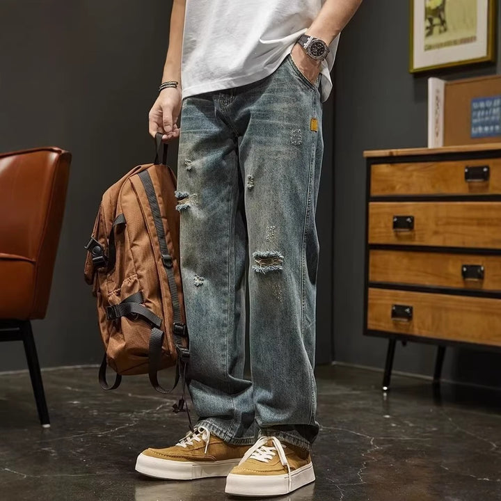 Men's Oversized Destroyed Jeans Mune Fashion