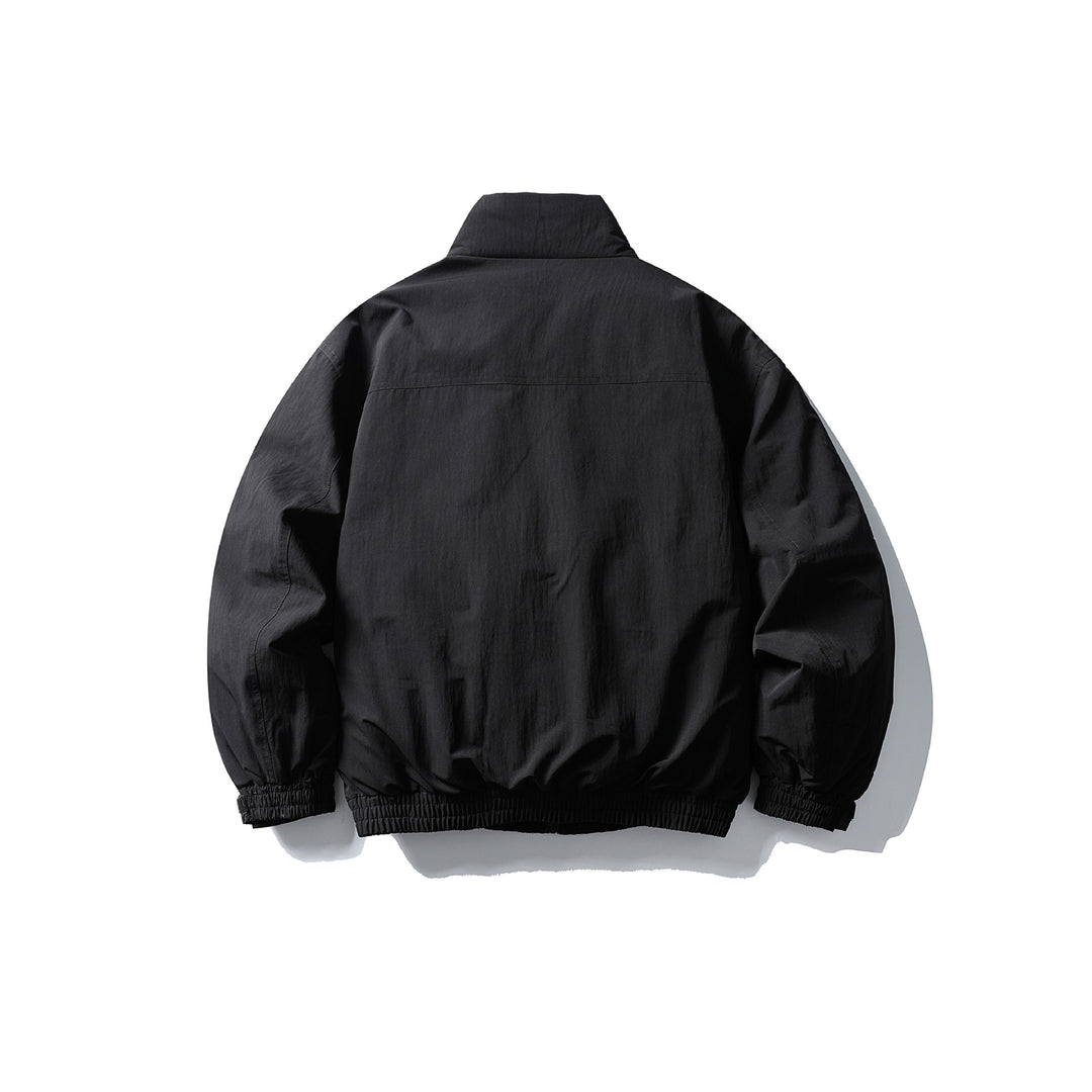 Men's Boxy Thermal Field Jacket with High Stand Collar and Flap Pockets Mune Fashion