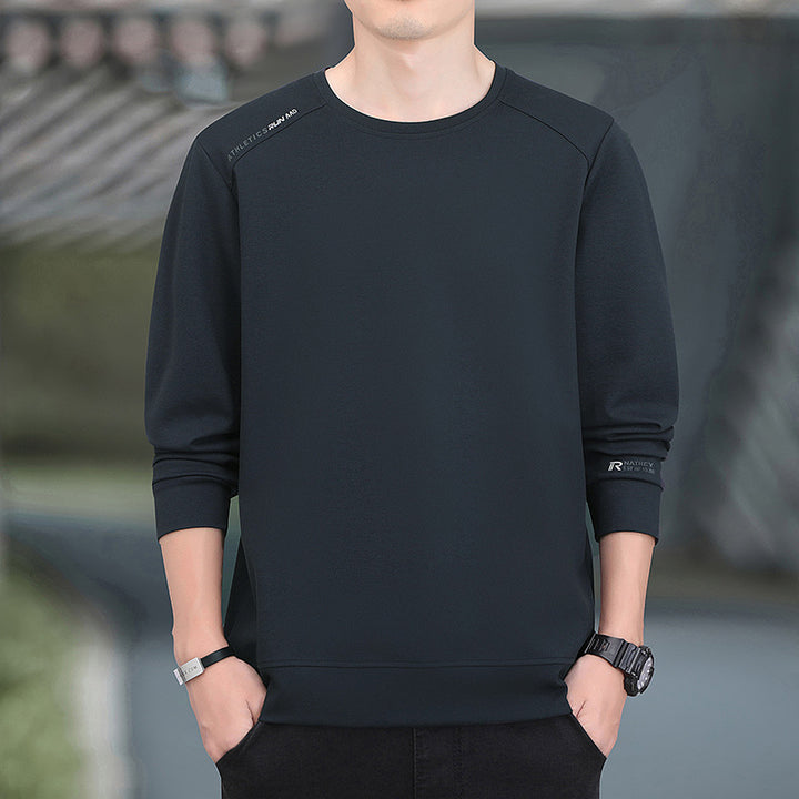 Men's performance sweatshirt with warming inner lining and minimalist round neckline Mune Fashion