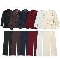 Women 100+ wide High-Waist Palazzo pants with clean front closure and crease Mune Fashion