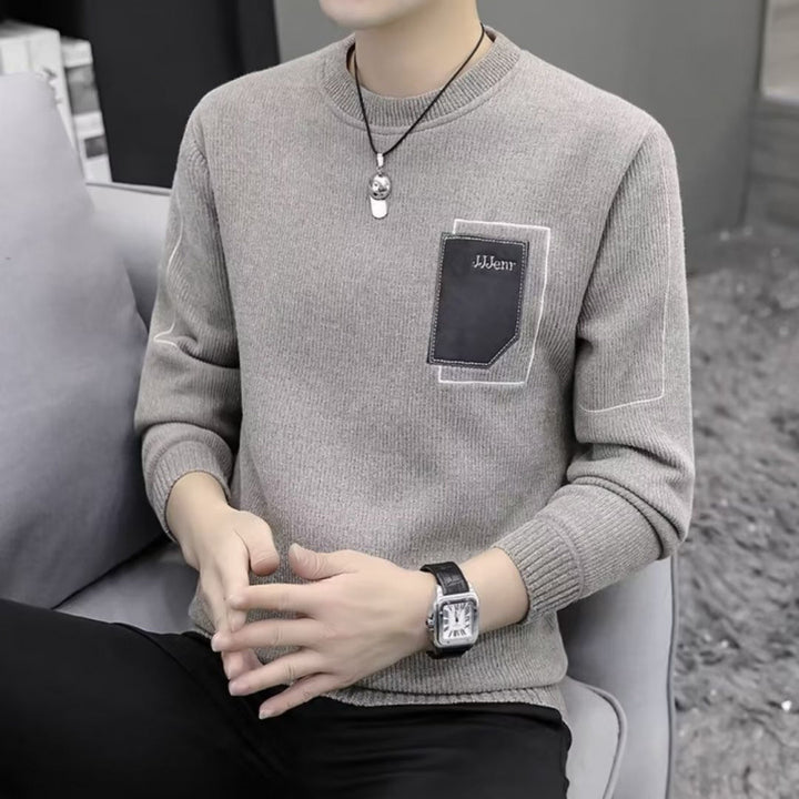 Men's Comfortable Knit Sweater with Practical Pockets Mune Fashion