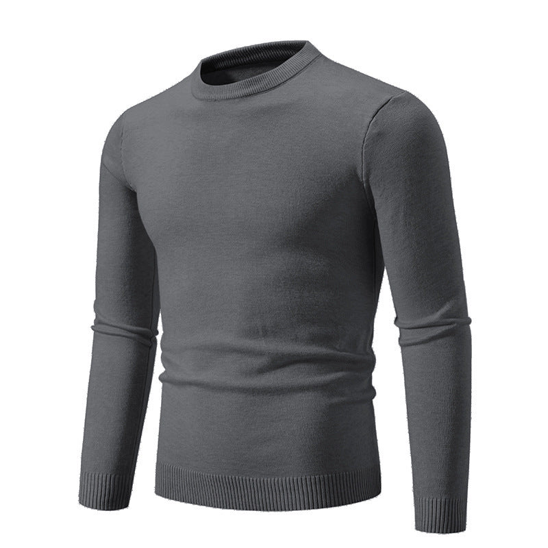 Men's Elegant Round Neck Sweater Made Of Fine Cotton Mune