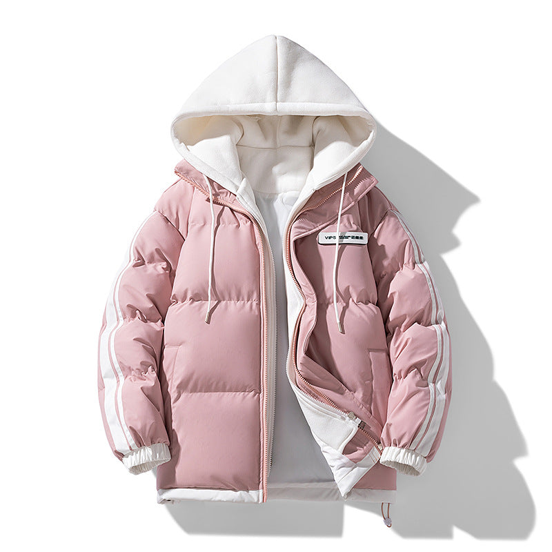 Men's nano padded parka hybrid with internal hoodie, side stripes and two-way zipper Mune Fashion