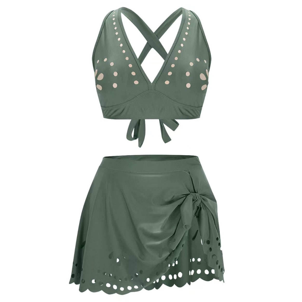 Women's bikini set with playful cut and elegant strap system Mune Fashion