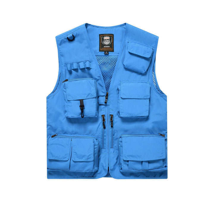 Men's multifunctional fishing and utility vest with mesh insert Mune Fashion