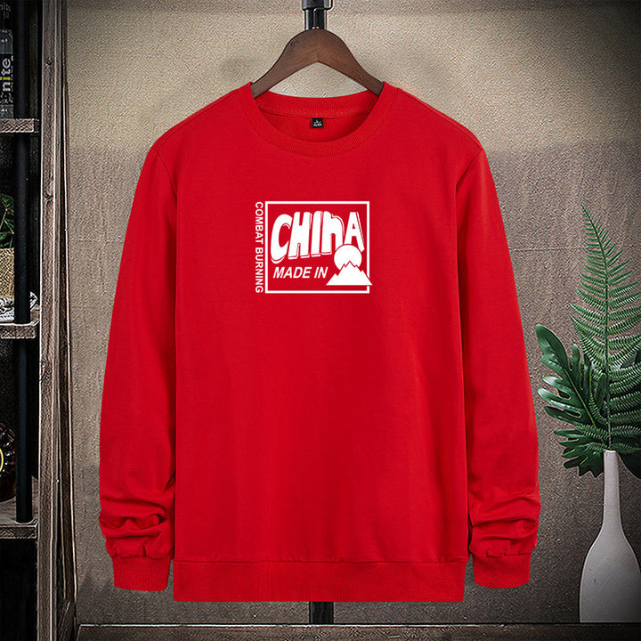 Men's sweatshirt with crew neck and eye-catching statement front print Mune Fashion