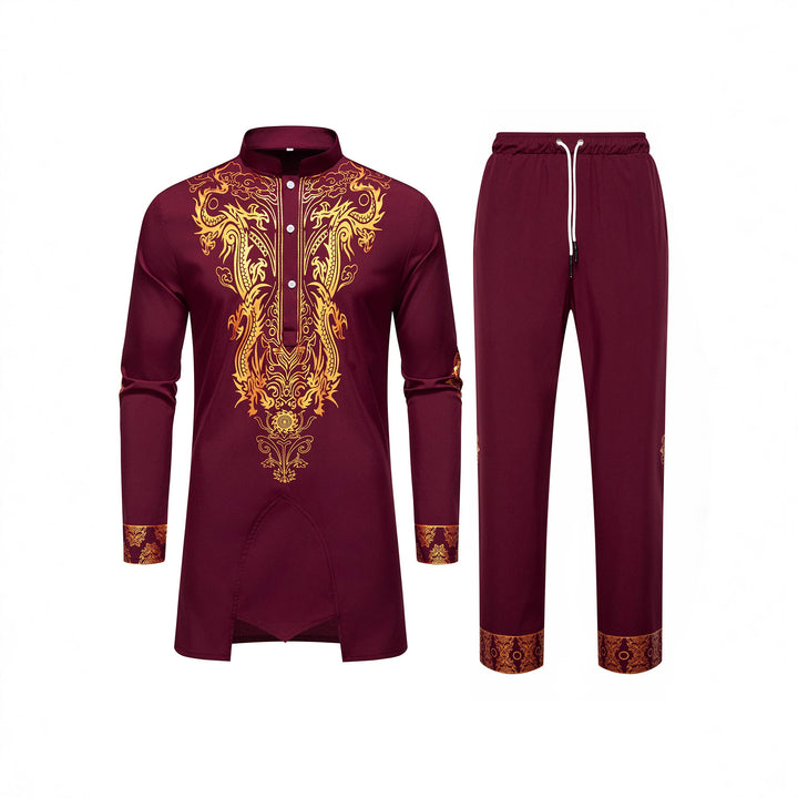 Men's Tunic and Leisure Trousers Set Mune Fashion