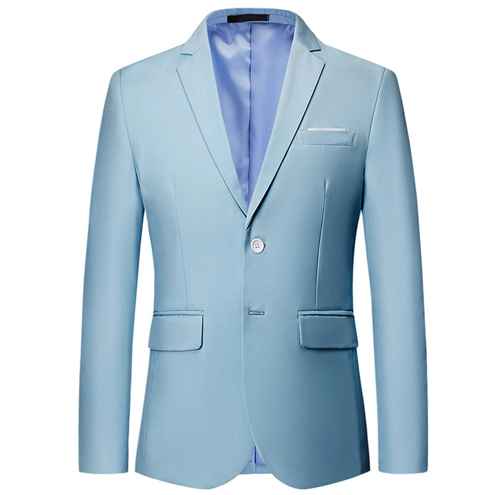 Men's slim-fit blazer with narrow silhouette, stretch content, and flap pockets Mune Fashion
