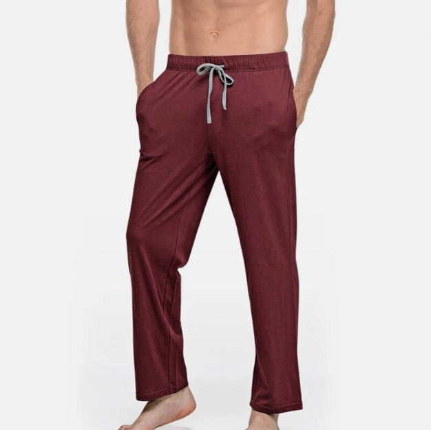 Men's lounge and sleep pants made of soft jersey with an elastic waistband and side pockets Mune Fashion