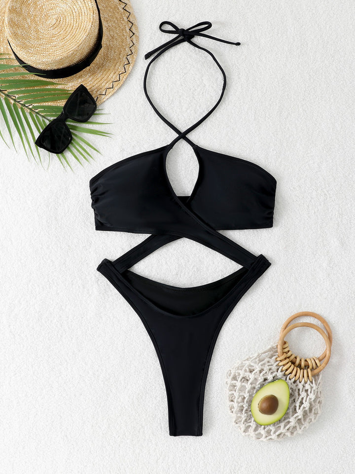 Women Shiny Triangle Bikini Mune Fashion