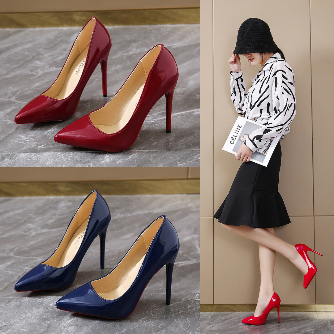 Women's elegant high heels with classic pointed design Mune Fashion