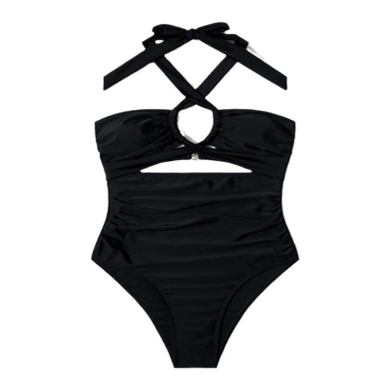 Women's One-Piece Swimsuit with Refined Cut-Out Details Mune Fashion