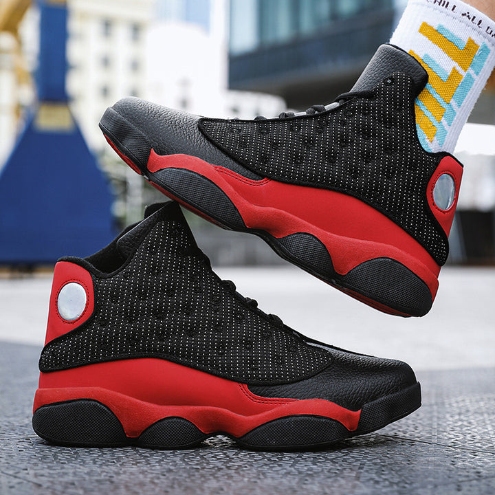 Men's Basketball High-Top Sneakers with Reactive Cushioning and Reinforced Ankle Support Mune Fashion