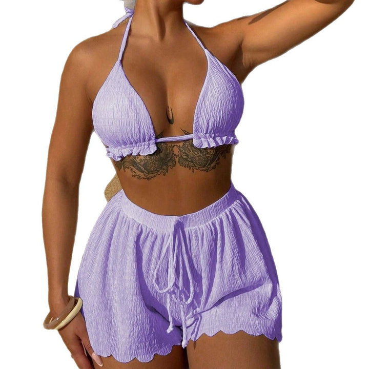 Ladies Bikini Set with sophisticated skirted pants Mune Fashion