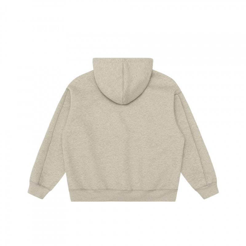 Unisex Oversize Hoodie with typographic Mirror Print, kangaroo pocket and raglan sleeves Mune Fashion