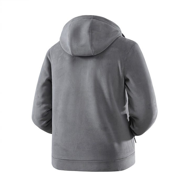 Men's fleece softshell hybrid jacket with teddy inner lining & adjustable hood Mune Fashion