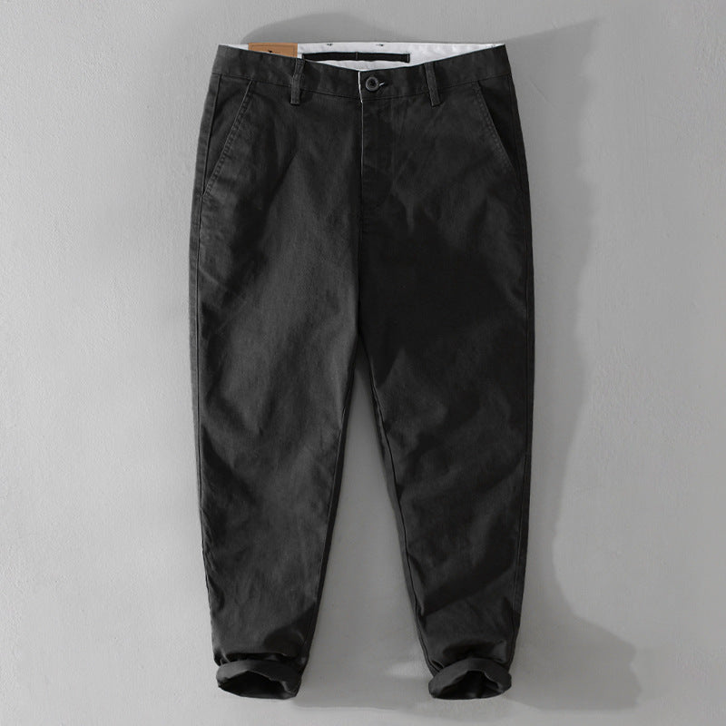 Men's tapered cotton chinos with a casual fit Mune Fashion