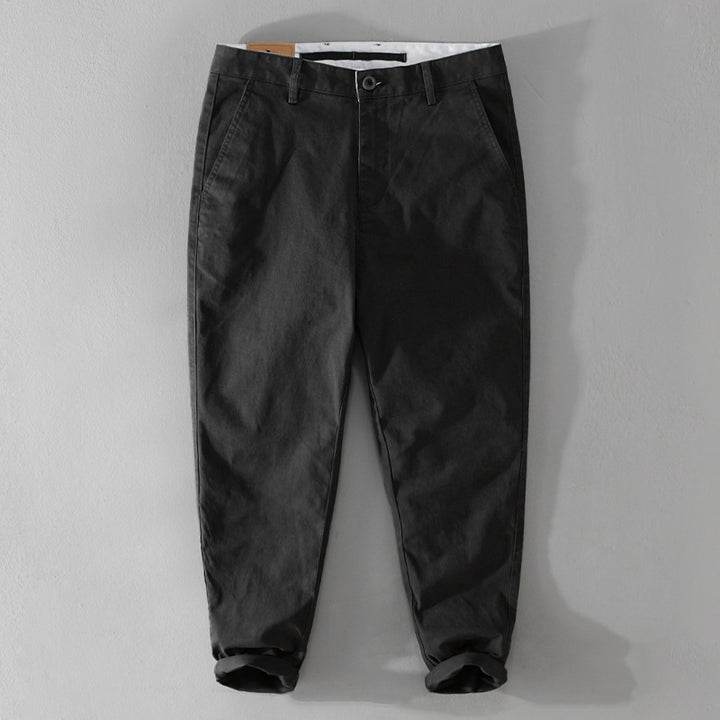Men's tapered cotton chinos with a casual fit Mune Fashion