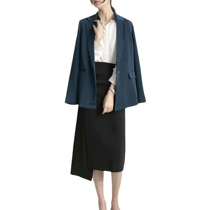 Ladies Elegant Pencil Skirt with Asymmetrical Cut Mune Fashion