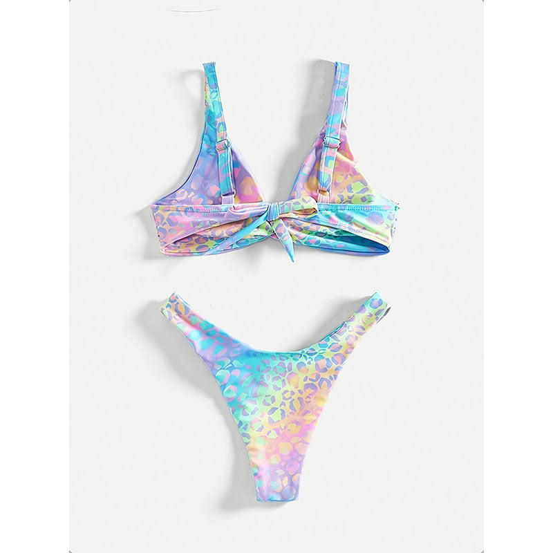 Women Triangle Bikini Set with playful knot design Mune Fashion