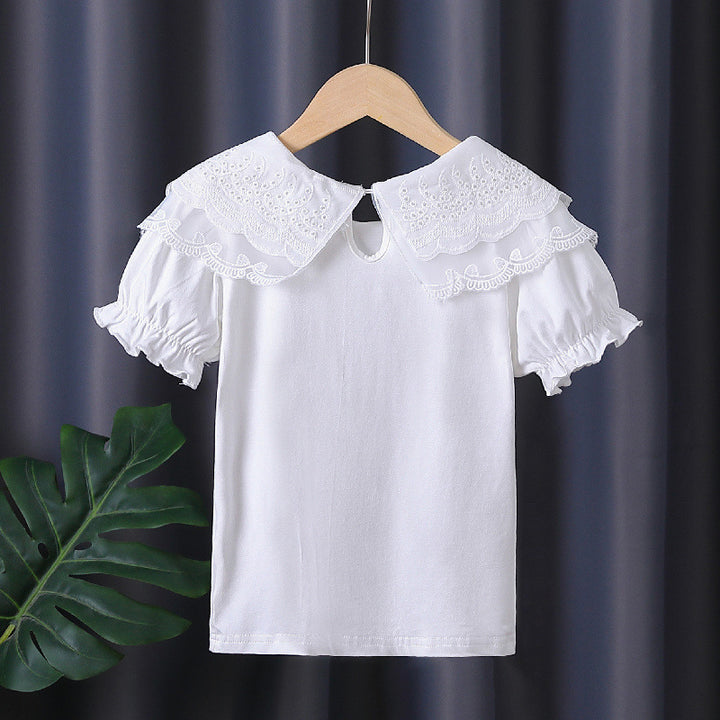 Girls blouse with elegant ruffle details Mune Fashion