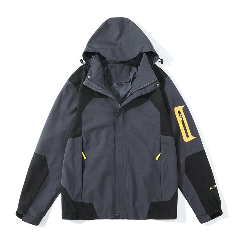 Men's lightweight softshell hoodie with fleece lining and arm pocket Mune Fashion