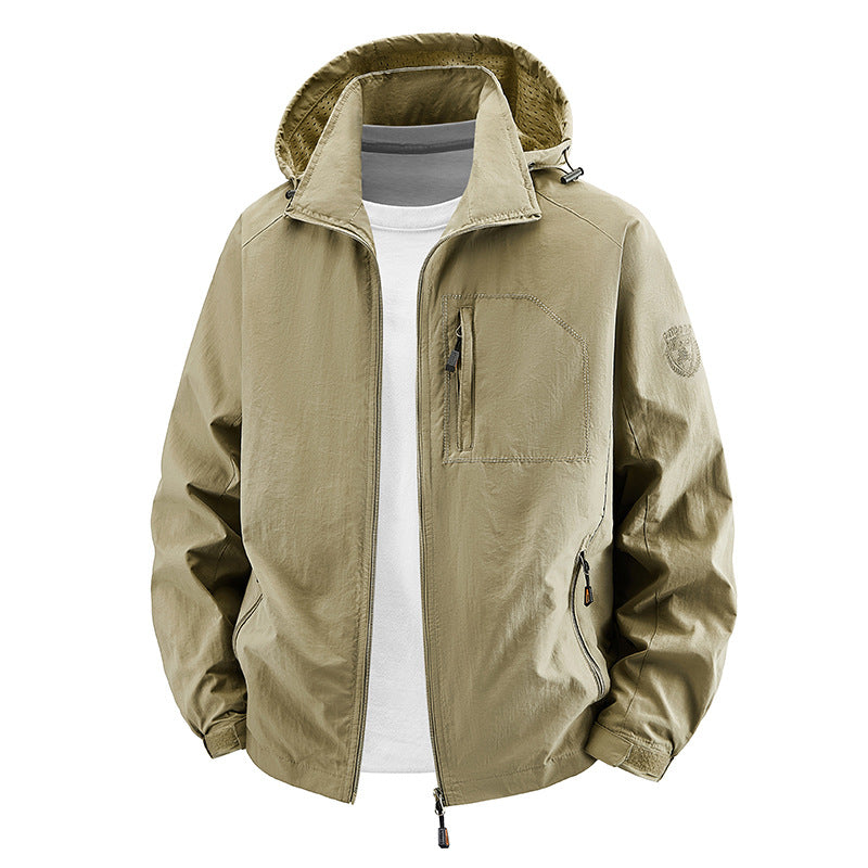 Men's Lightweight Outdoor Rain Jacket Mune Fashion