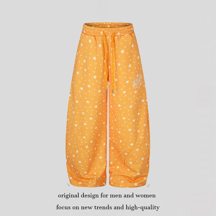 Women's Wide Palazzo Lounge Pants with Comfort Waistband, Drawstring and Adjustable Hem
