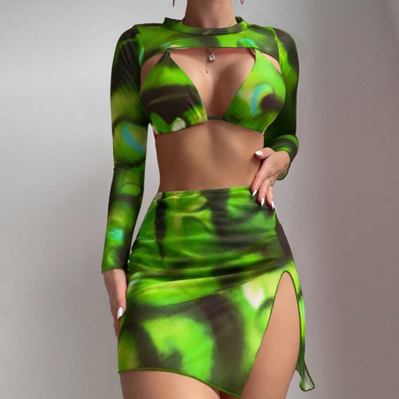 Women's bikini set with long sleeve top Mune Fashion
