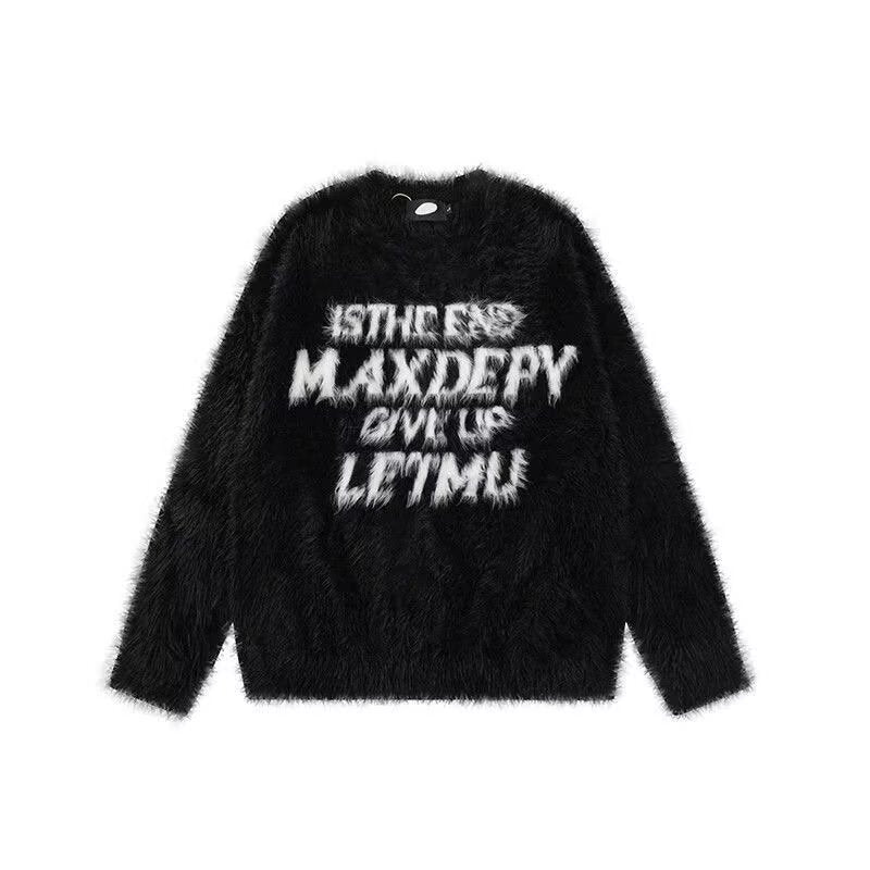 Women Stylish Oversized Sweater with Creative Print Mune Fashion