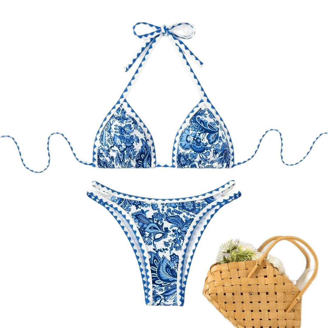 Women's triangle bikini with playful cut details Mune Fashion