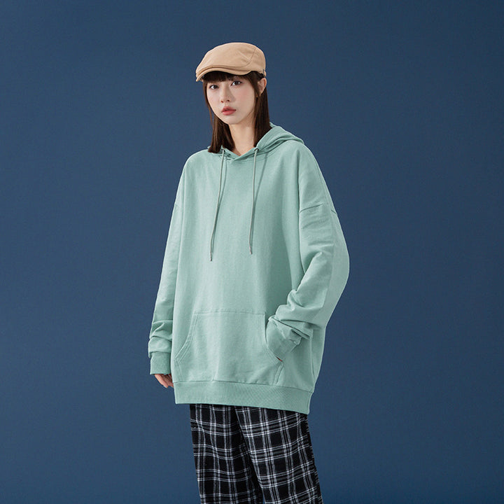 Women's Oversized Hoodie with Kangaroo Pocket, Dropped Shoulders and Adjustable Drawstring Mune Fashion
