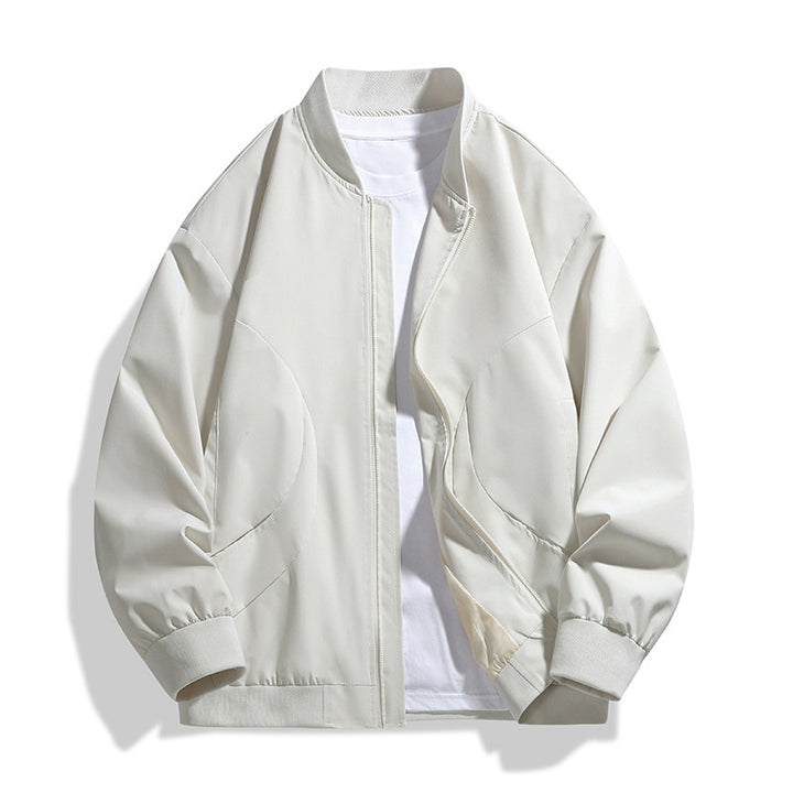 Men's bomber jacket with minimalist quilted structure, windproof and ribbed cuffs Mune Fashion