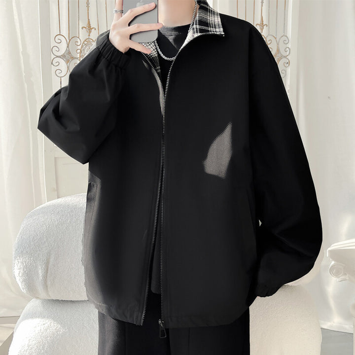 Unisex Trendy Transition Jacket with High Collar and Casual Cut Mune Fashion