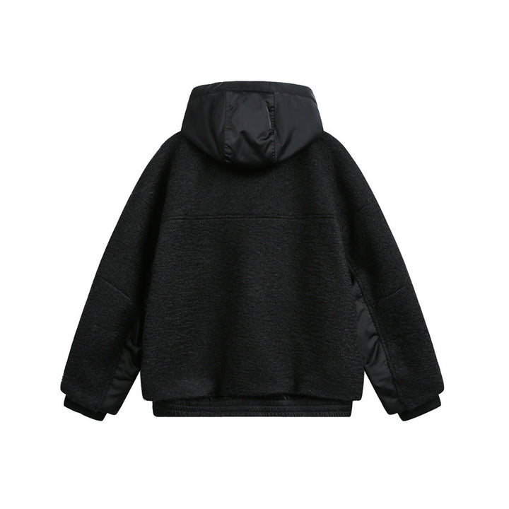 Unisex Oversized Teddy-Fleece Winter Jacket with Removable Hood Mune Fashion