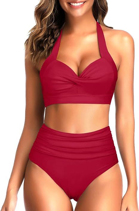 Ladies High-Cut Bikini with Refined Top Mune Fashion