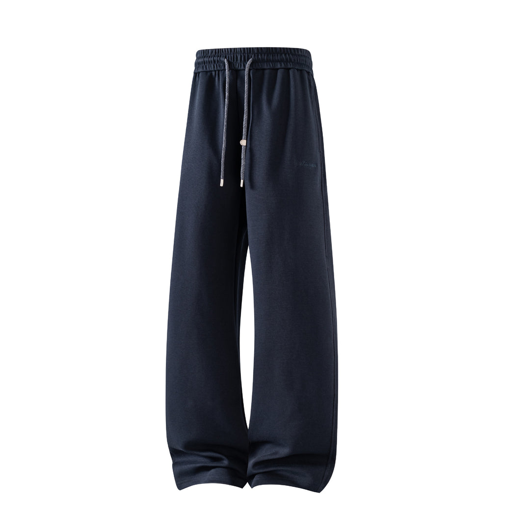 Men's Soft Relax-Fit Jogging Pants with Wide Leg and Drawstring Mune Fashion