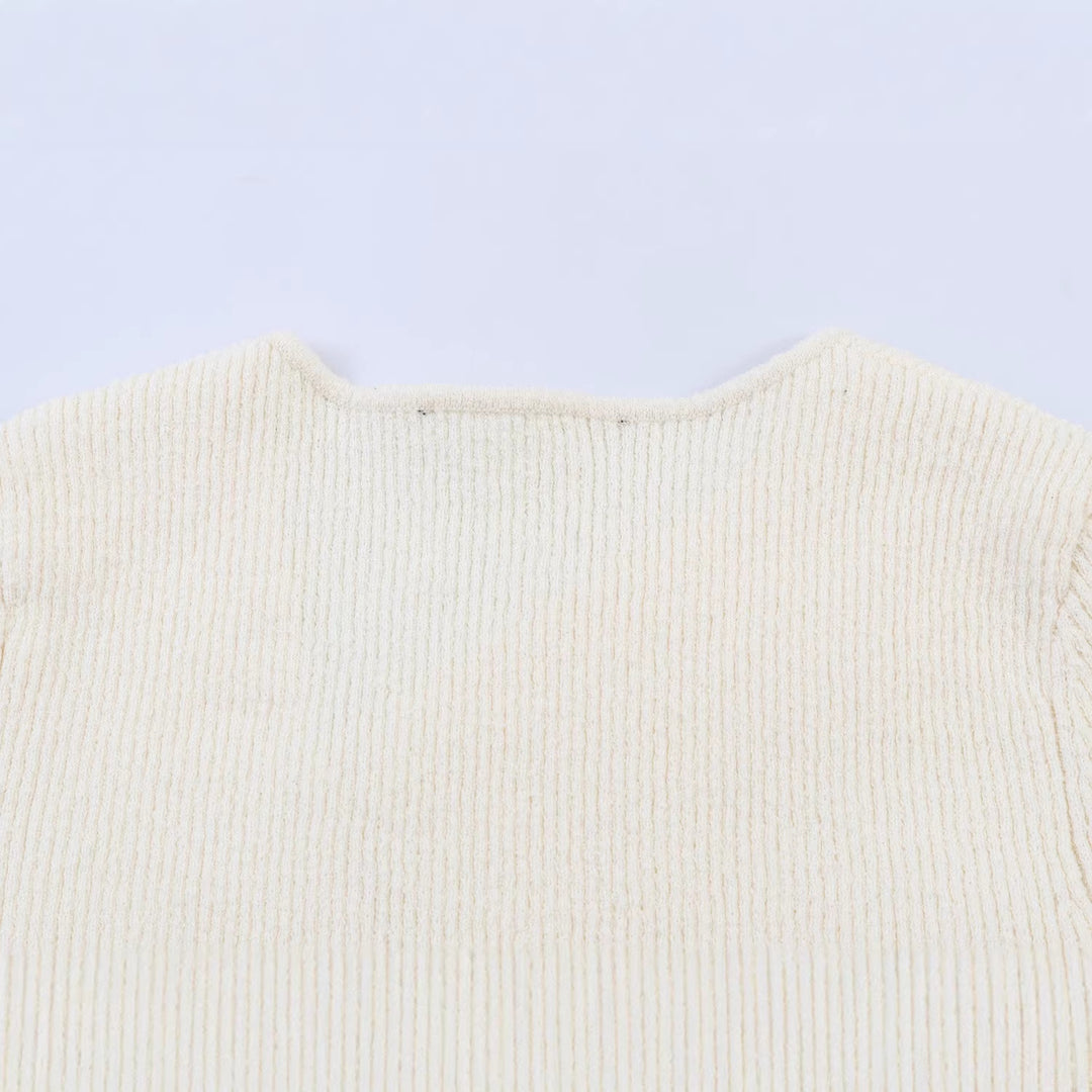 Ladies Asymmetric Fine Knit Cardigan with Decorative Button Placket Mune Fashion