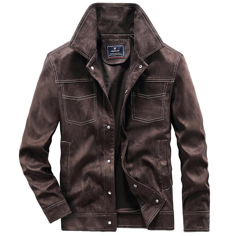 Men's Stylish Suede Jacket Mune Fashion