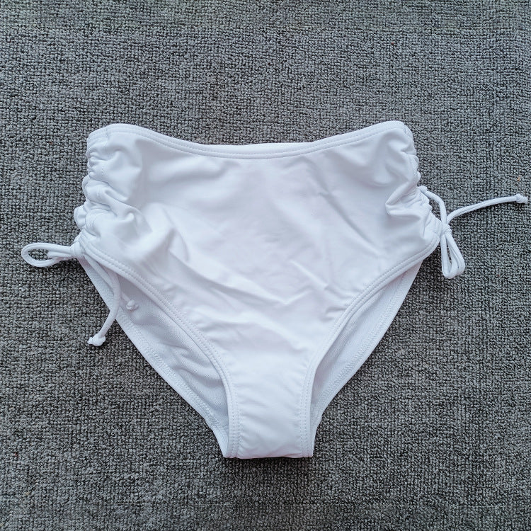 Ladies High-Cut Bikini Bottom with Ruffle Mune Fashion