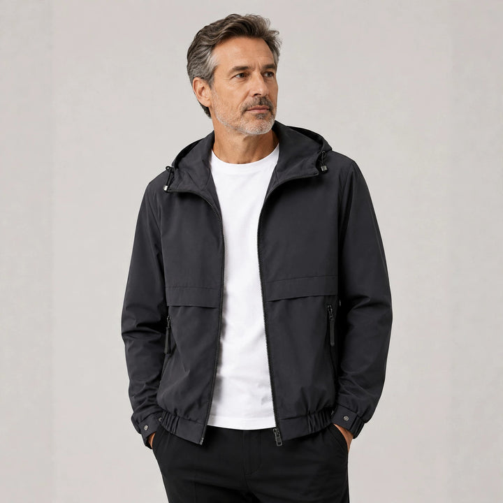 Men's lightweight leisure jacket with adjustable hood Mune Fashion