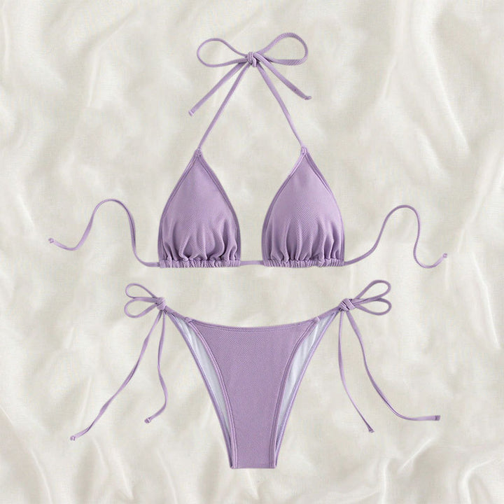 Women Triangle Bikini with adjustable ties Mune Fashion