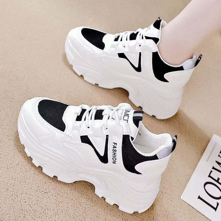 Women's Chunky Sneakers with sporty design and breathable upper material combination Mune Fashion