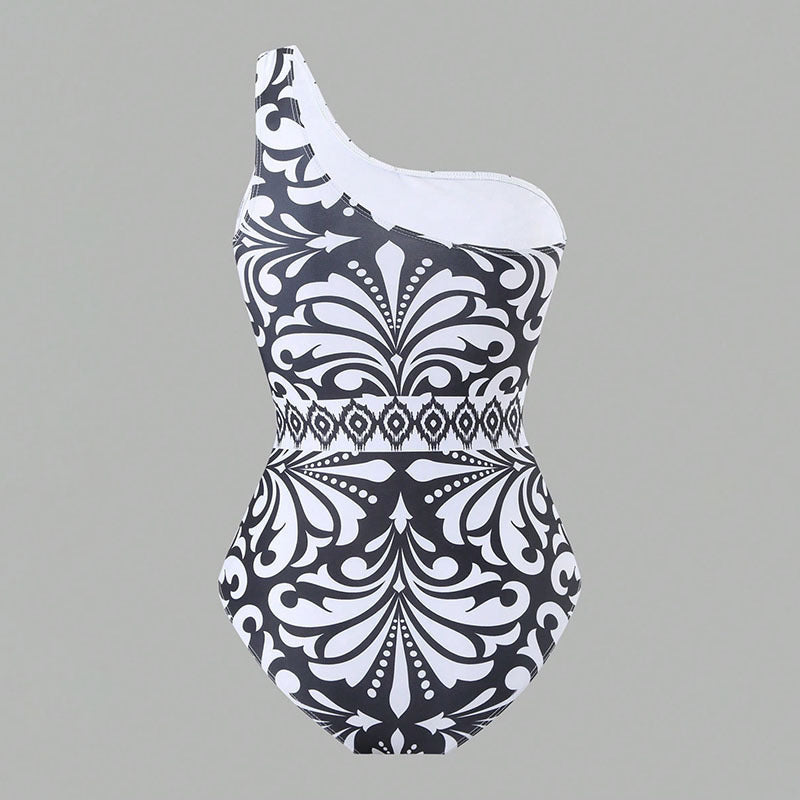Women's one-piece swimsuit with colorful print and matching Palazzo pants Mune Fashion