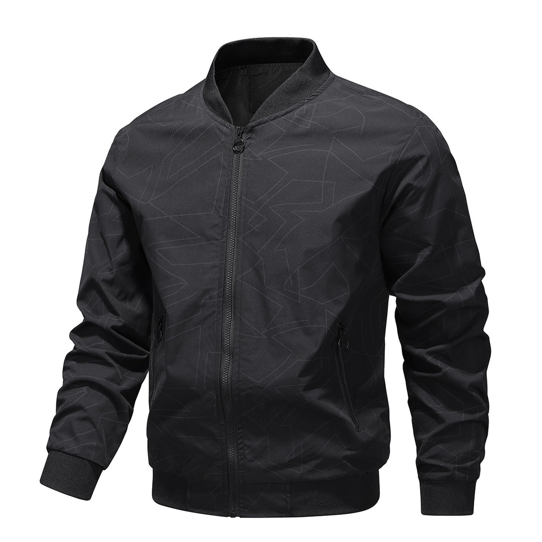 Men's Stunning Bomber Jacket with Stand-Up Collar Mune Fashion